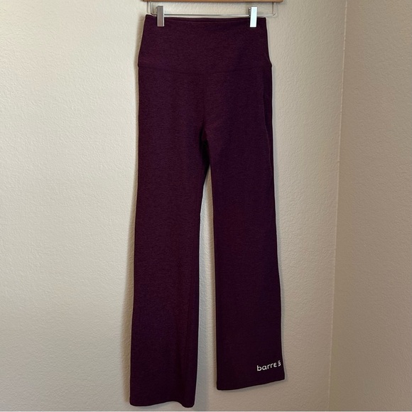 Beyond Yoga x Barre 3 Spacedye High Waisted Practice Pants Boysenberry, Large - Picture 1 of 10